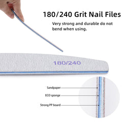 BTYMS affinage-ongles, polissage doux pour une finition lisse