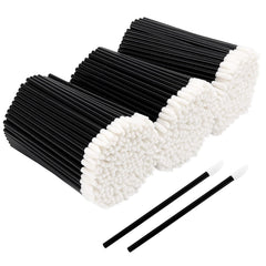 BTYMS bâtonnets applicateur lèvres jetables avec manche noir, pratique pour tester des couleurs.