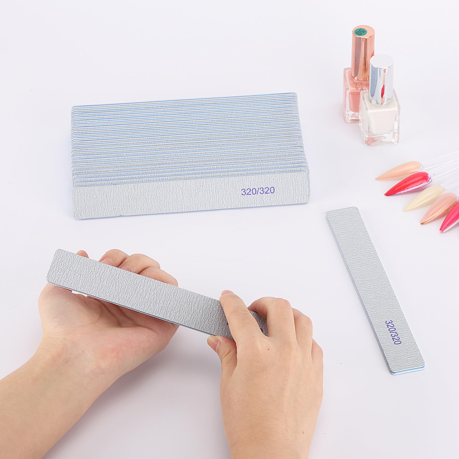 BTYMS lime-ongles 320-grain format compact pour rangement quotidien.
