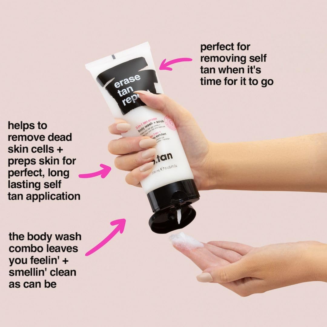 B.TAN Gel douche – texture crémeuse nettoyante et rafraîchissante.