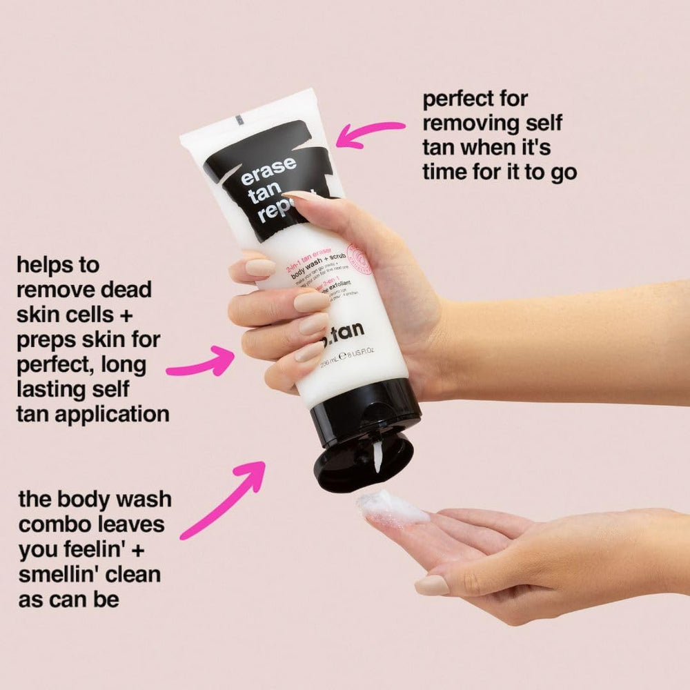 B.TAN Gel douche – texture crémeuse nettoyante et rafraîchissante.