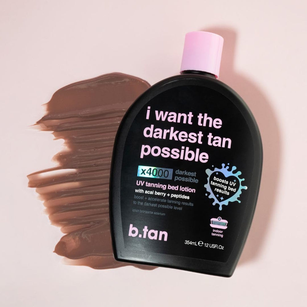 B.TAN moisturizing oil blend shown in the kit for skin nourishment.