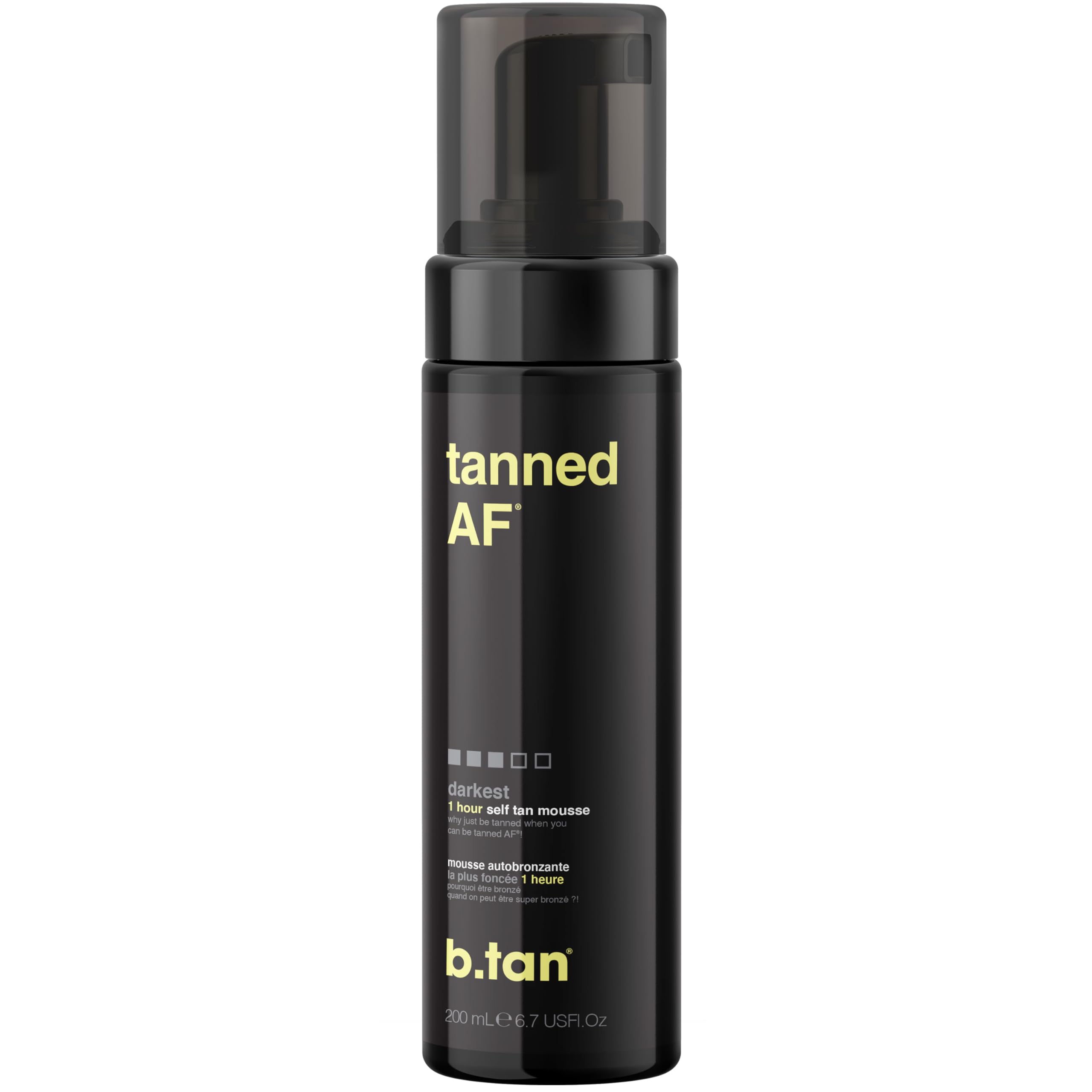 b.tan mousse auto-bronzante foncee - application mains pour un bronzage uniforme