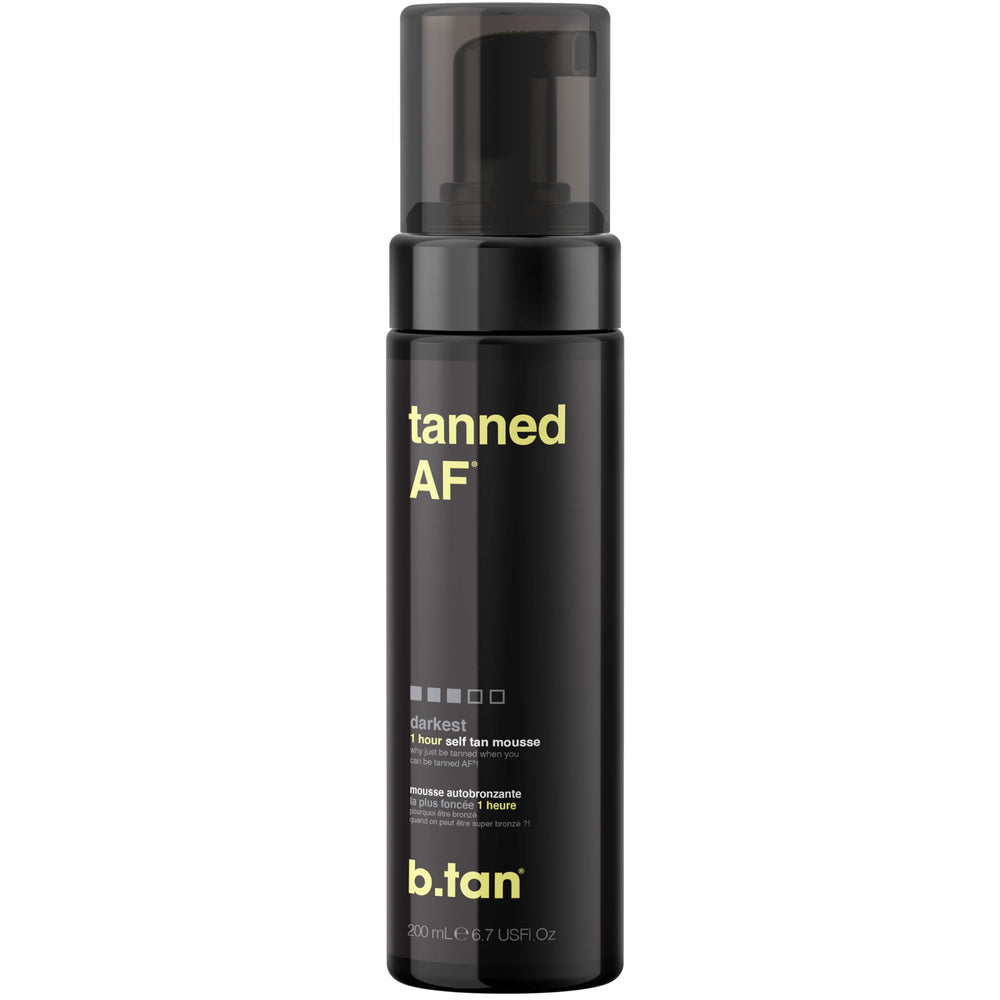 b.tan mousse auto-bronzante foncee - application mains pour un bronzage uniforme
