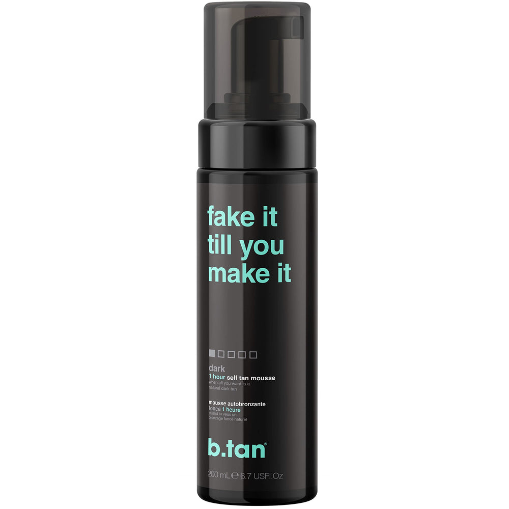 B.TAN mousse autobronzante sombre pour visage et corps avec bronzage naturel