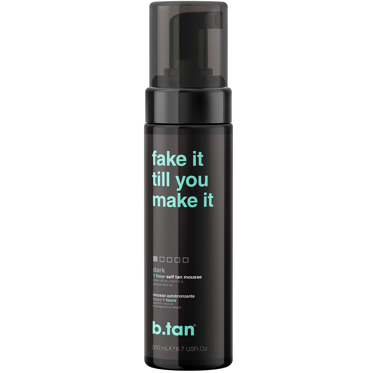 B.TAN mousse autobronzante sombre pour visage et corps avec bronzage naturel