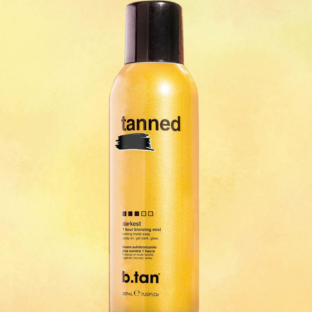 Résultat bronzage lumineux après application B.TAN.