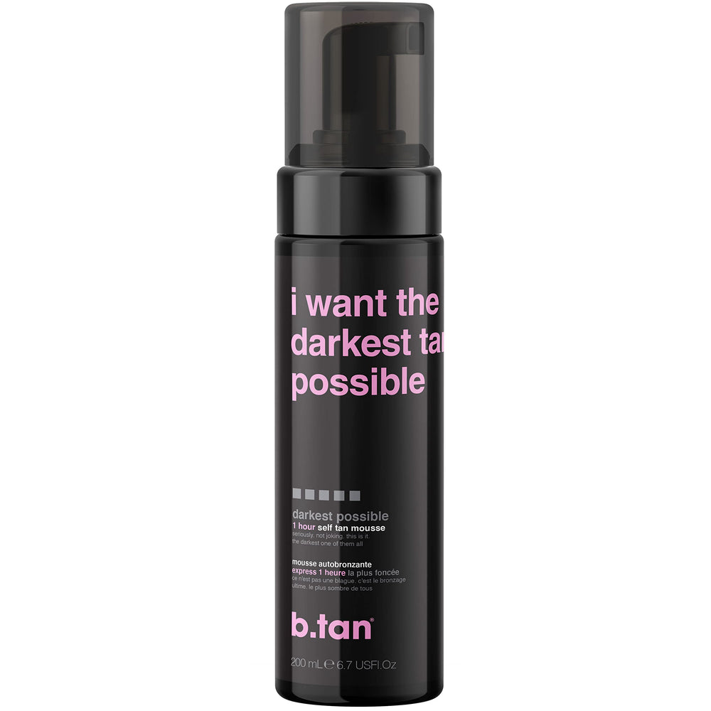 B.TAN mousse auto-bronzante Ultra Sombre pour bronzage visage et corps.