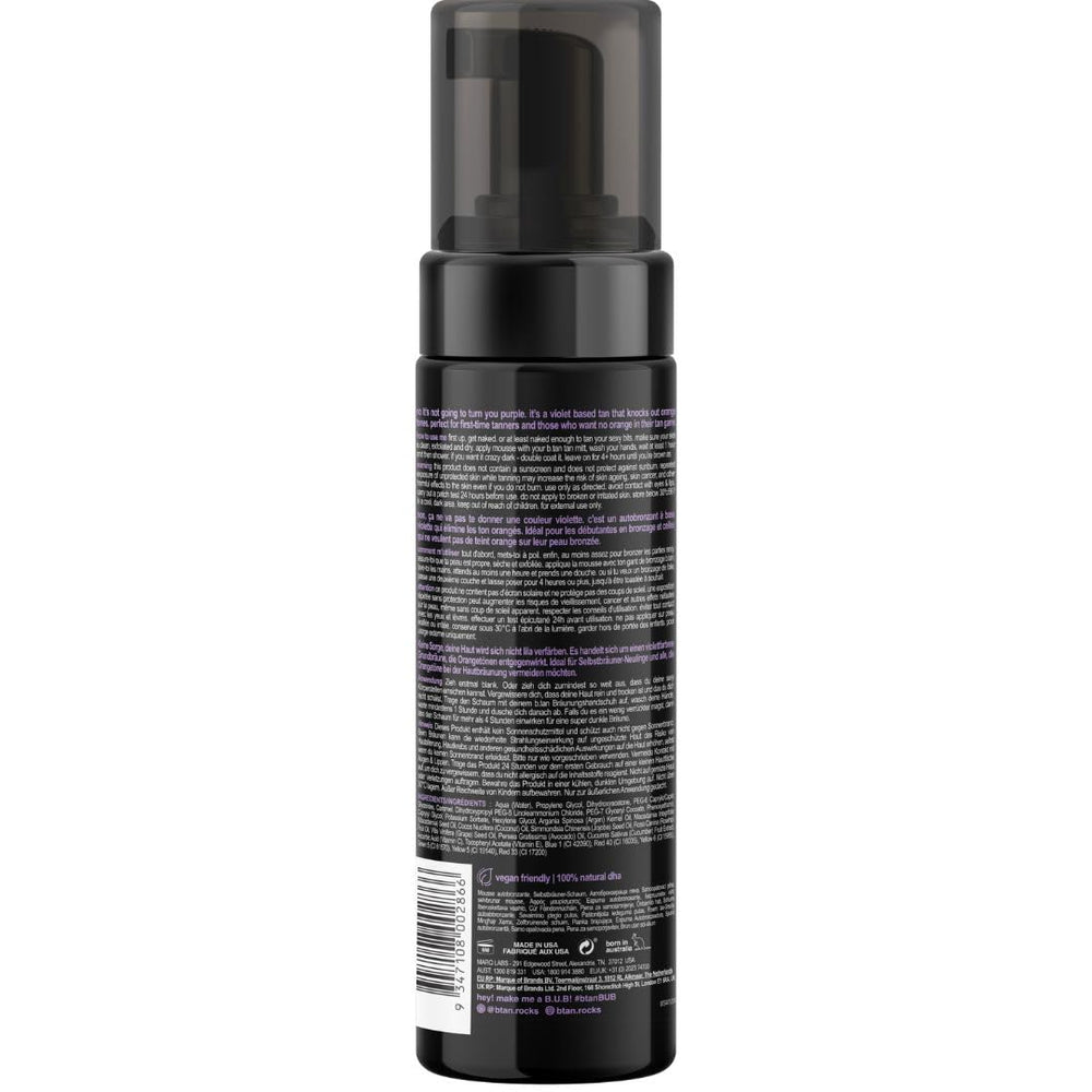 Texture mousse violet de B.TAN, couverture homogène et fini naturel.