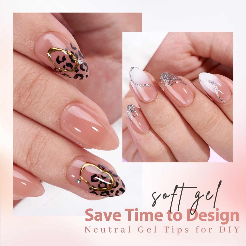 BTArtbox amande ongles tips court effet naturel après pose.