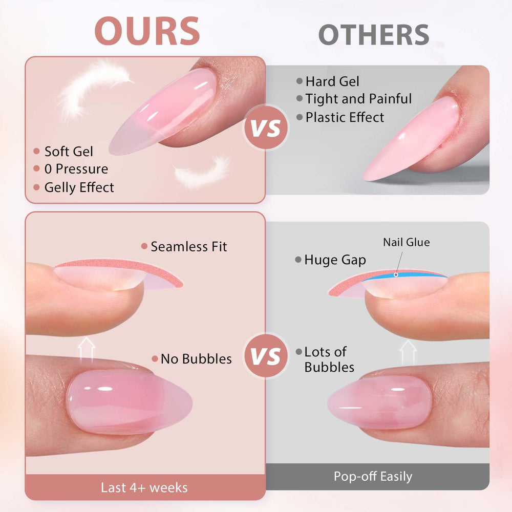 BTArtbox amande ongles tips court primer-couvercle pour adhérence améliorée.
