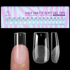 BTArtbox carres gel ongles - 320pcs: extension rapide pour un look naturel.