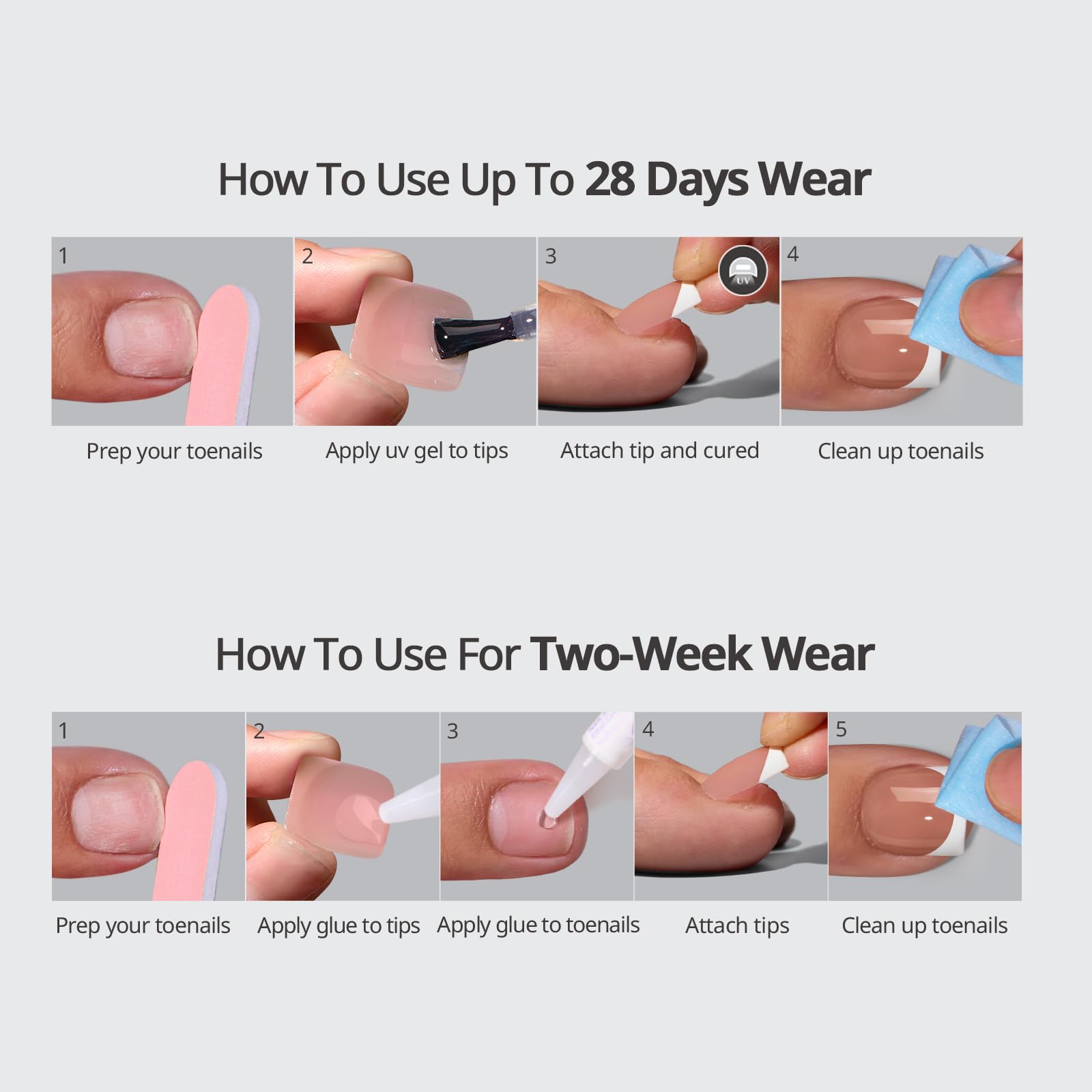 BTArtbox mode-demploi: guide clair pour pose rapide des ongles presse-carre-pointu.