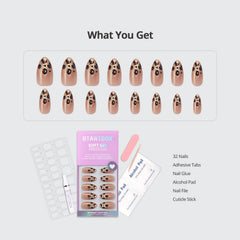 BTArtbox démonstration colles et onglets pour les ongles adhésifs Almond