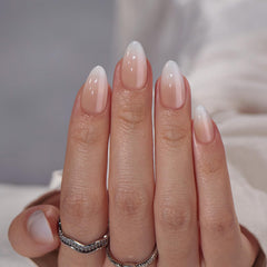 BTArtbox ongles adhésifs amande moyen ombré gel doux, effet salon rapide.