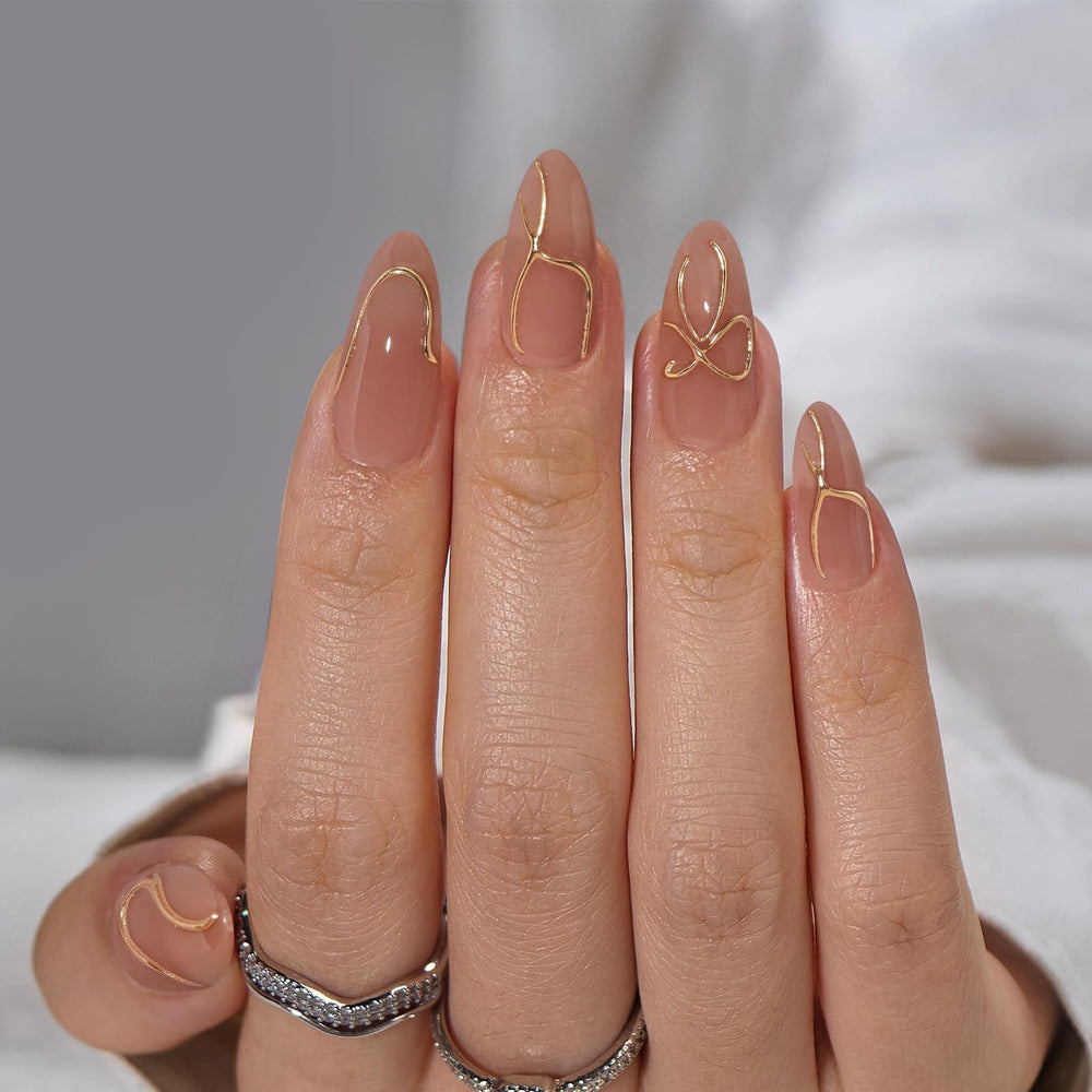 BTArtbox Ongles Almond fini cuticule lisse et sans couture