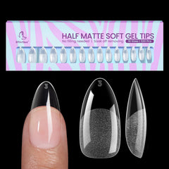 BTArtbox ongles amande 320 pièces, extensions naturelles avec ajustement précis.
