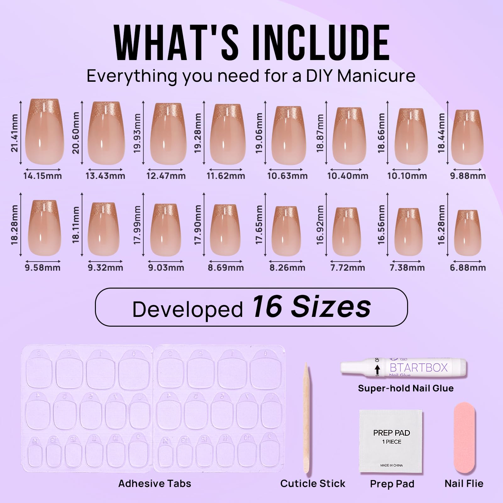 BTArtbox ongles coffin fini gel naturel, sensation légère et confort au quotidien.
