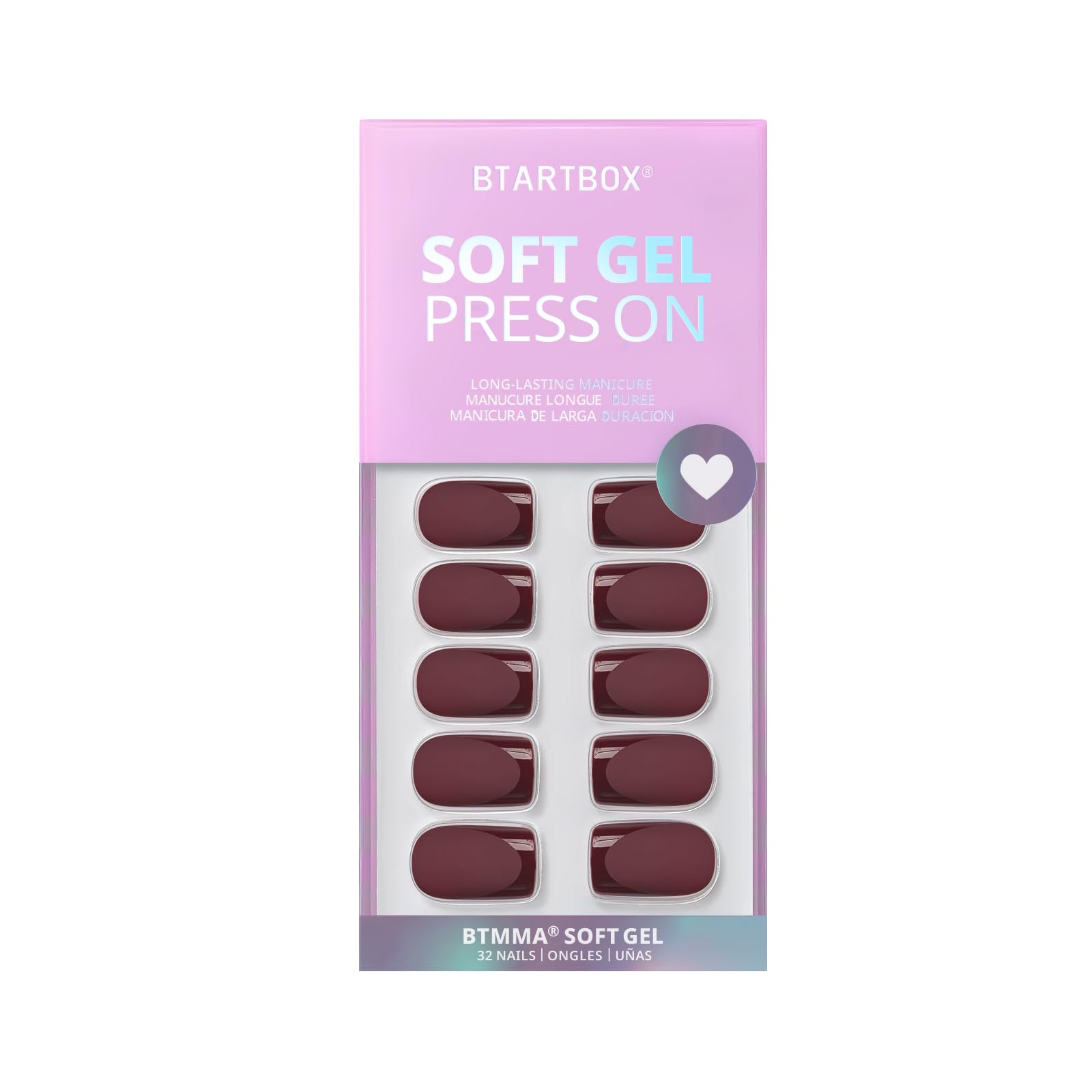 Ongles BTArtbox en gel doux – flexible et confortable.