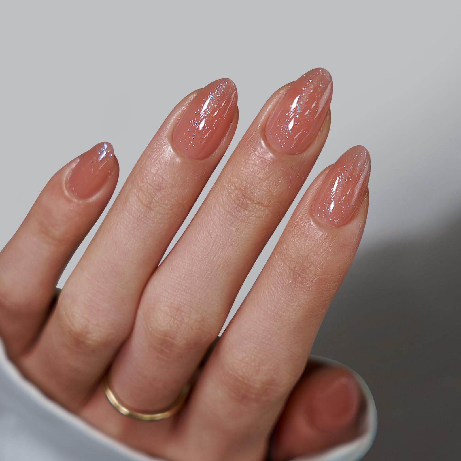 BTArtbox ongles en forme d’amande, gel lampe brillant, effet glamour et longue tenue.