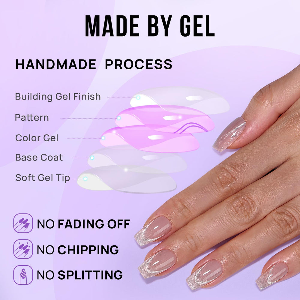 BTArtbox onglets press-on fit parfait, ajuste precis et effet naturel
