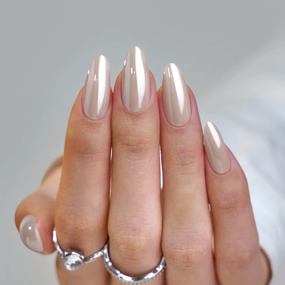 BTArtbox onglets presse-amande en gel souple chromé pour fini brillant et pose rapide.