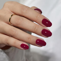BTArtbox ongles-presse rouges courts : adhérence rapide pour une manucure impeccable.