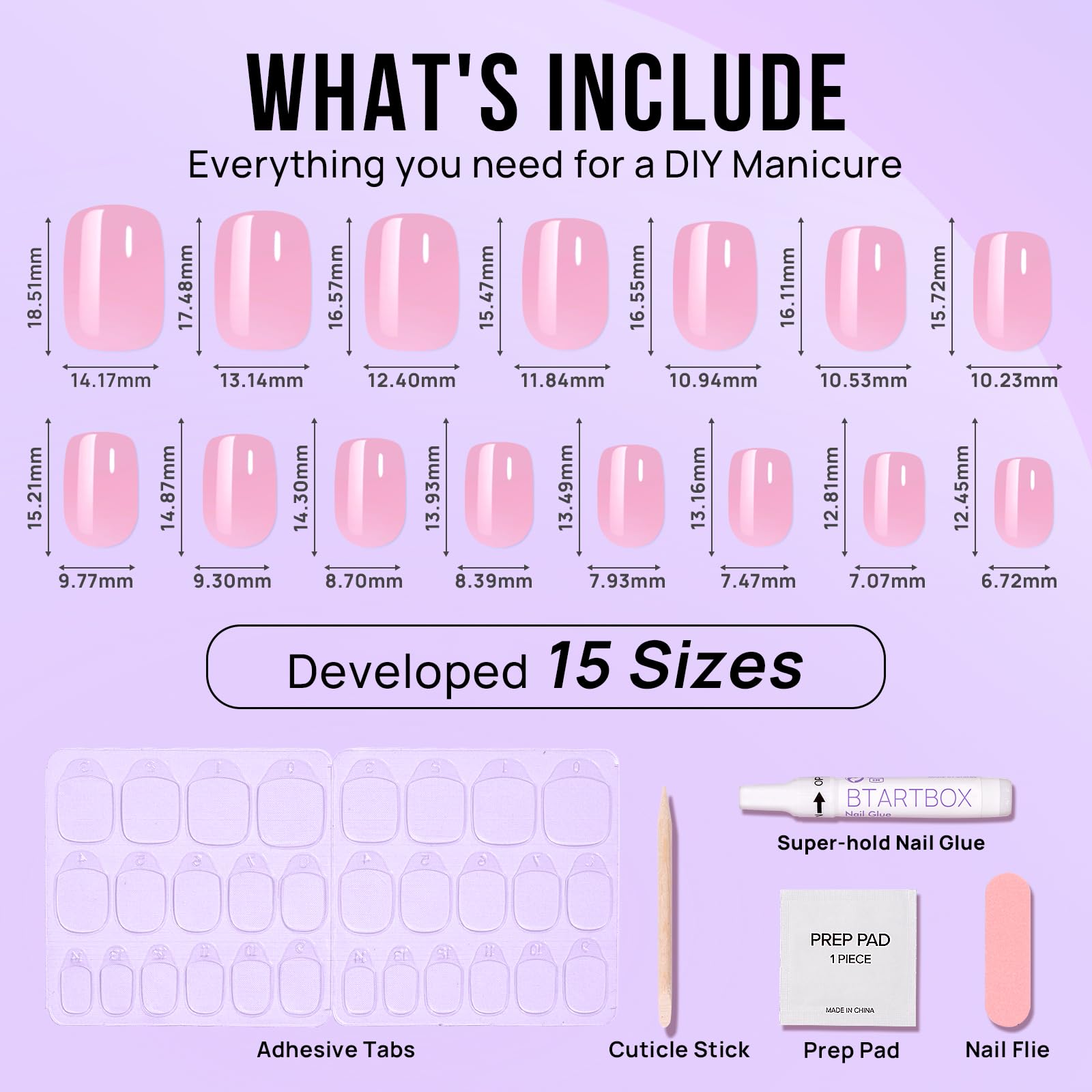 Tampon de préparation BTArtbox nettoie et prépare les ongles rapidement