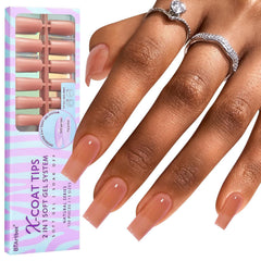 BTArtbox: tips d'ongles gel souple carré pour allure naturelle et durable.