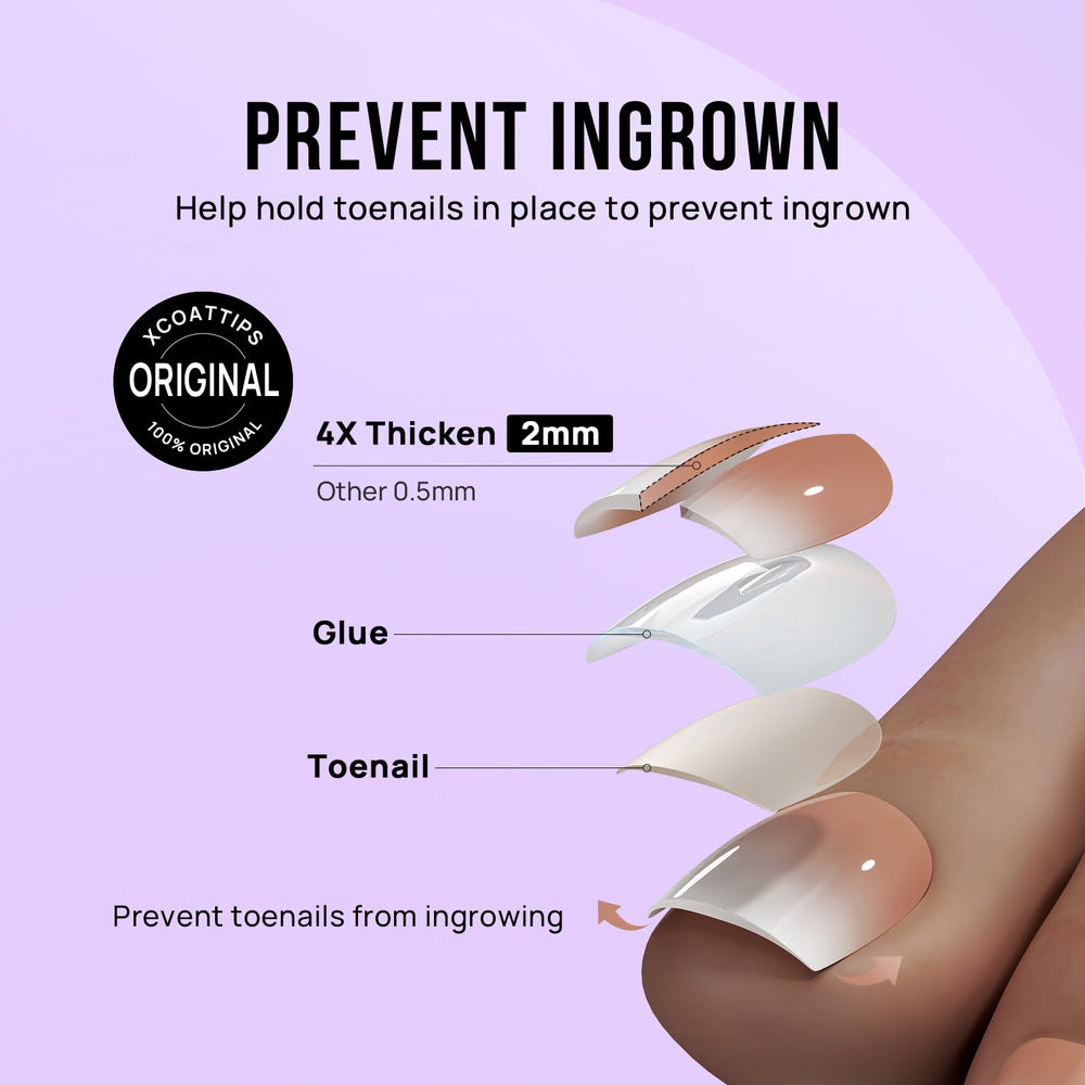 BTArtbox short square toenails suited for everyday occasions