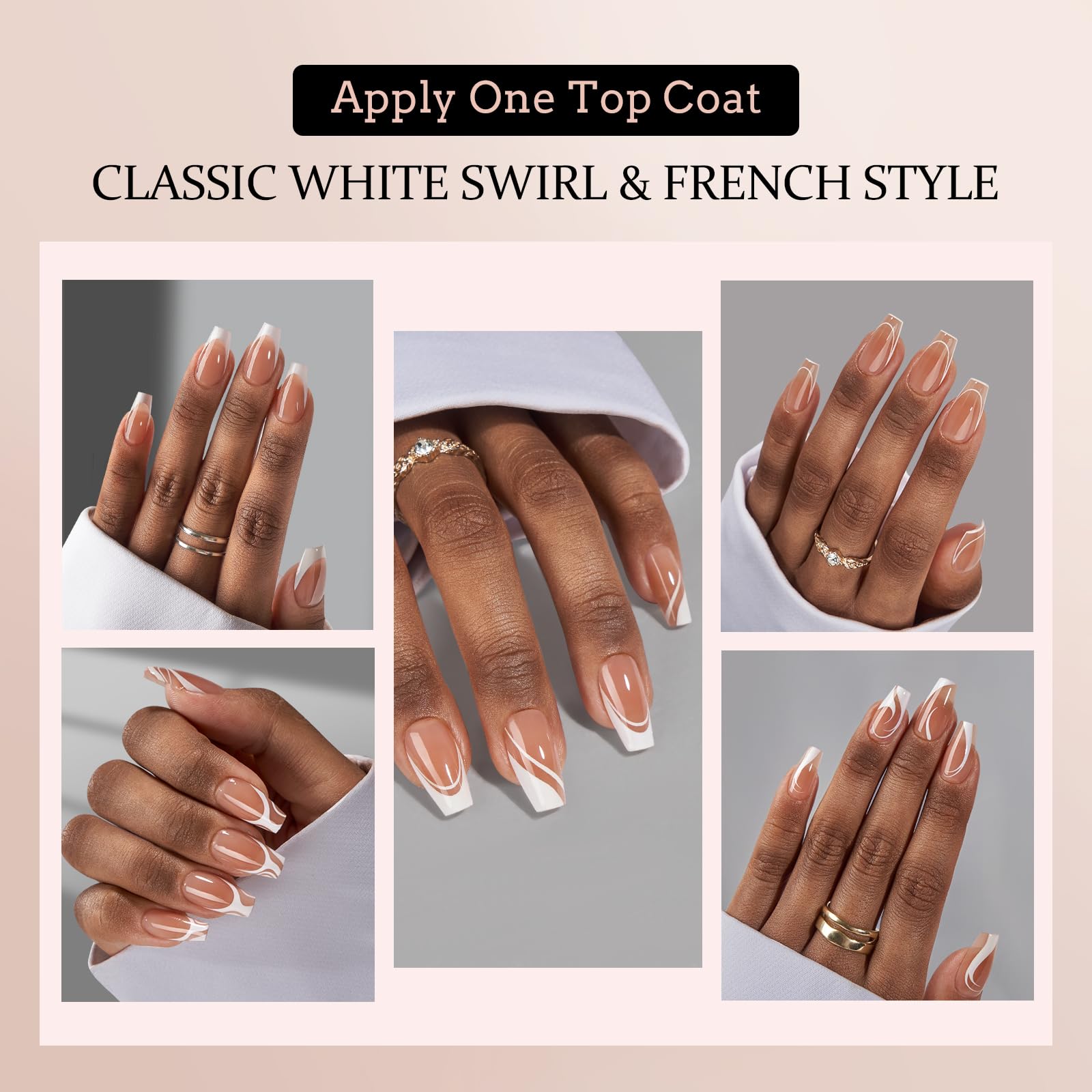 BTArtbox XCOATTIPS – motifs tourbillon et pointe française sur les tips.