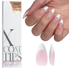 BTArtboxnails embouts français rose amande moyen, rendu naturel pour une manucure française