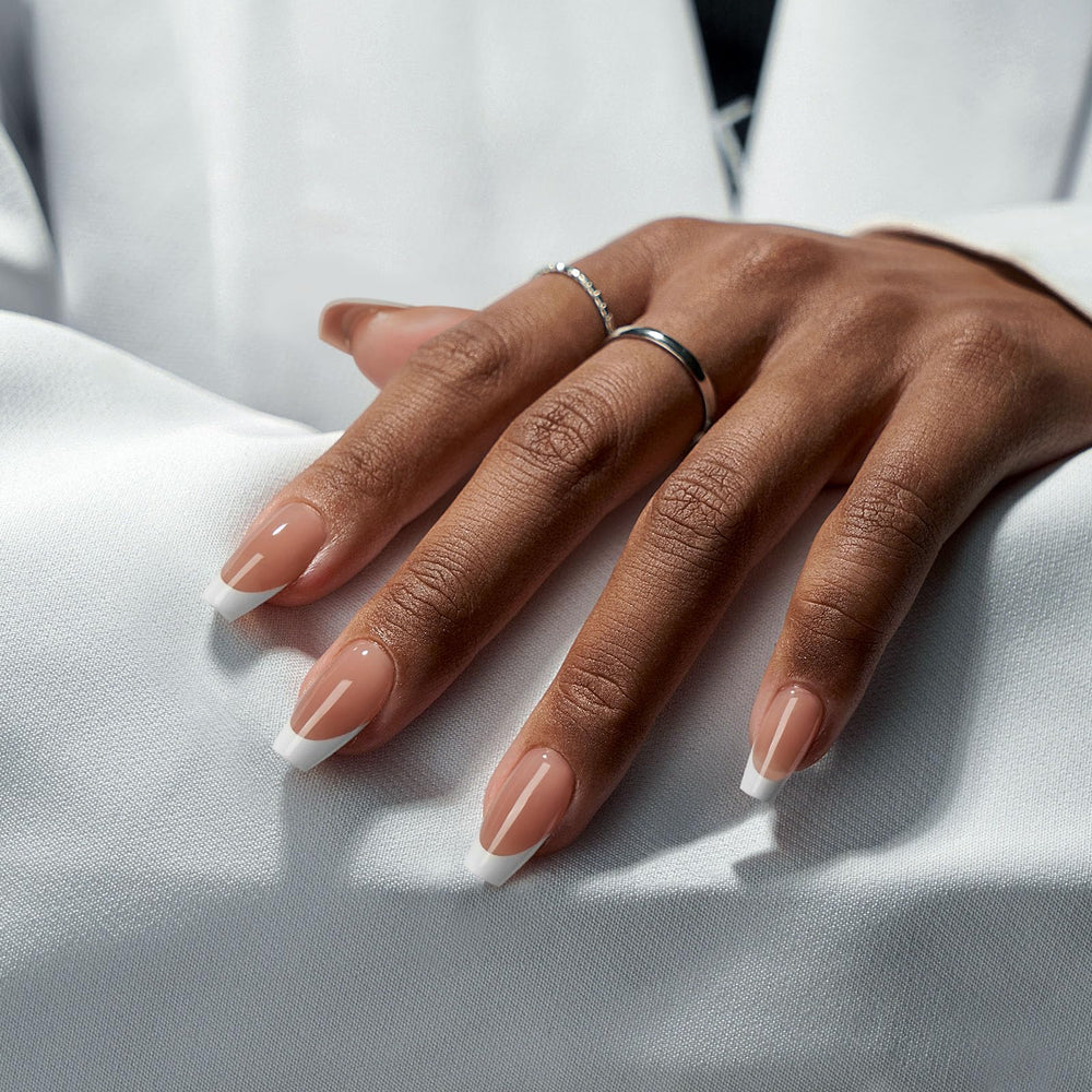 BTArtboxnails embouts gel brun doux, résultat naturel