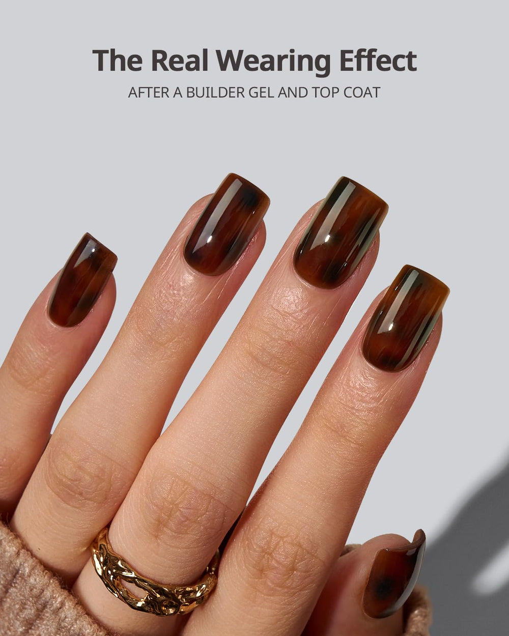 Gros plan sur BTArtboxnails SoftCoatips: écailles de tortue et finition naturelle.