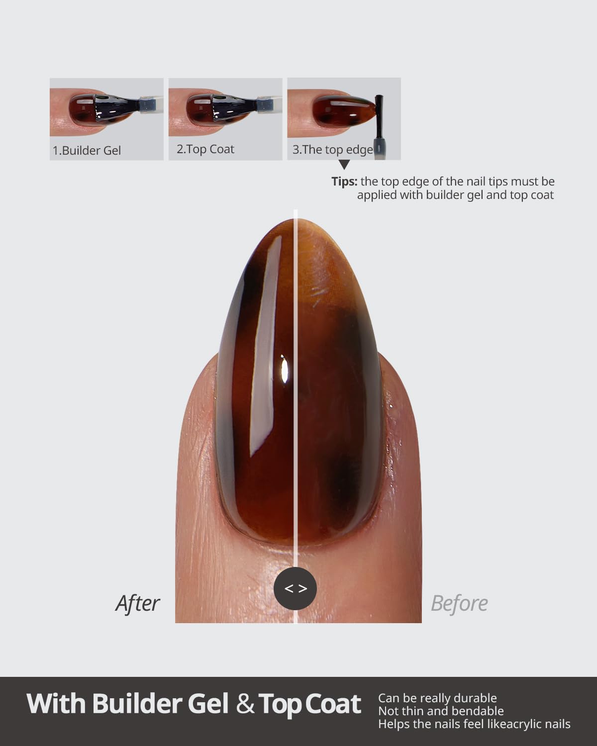 BTArtboxnails SoftCoatips: gel doux offrant légèreté et confort.