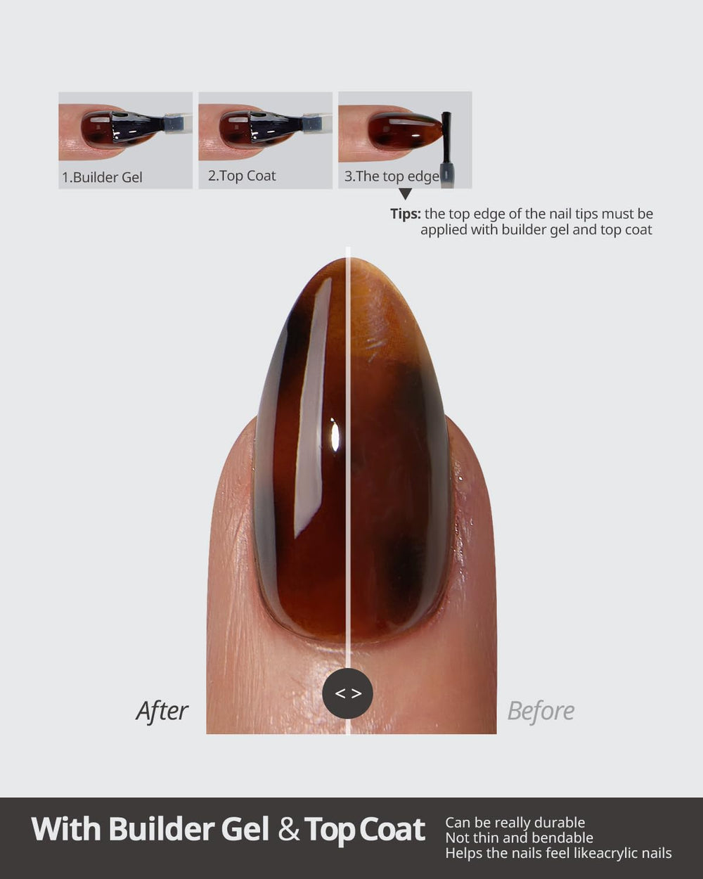 BTArtboxnails SoftCoatips: gel doux offrant légèreté et confort.