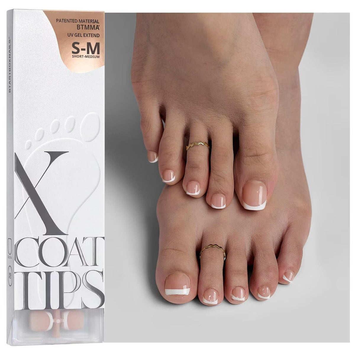 BTArtboxnails astuces pour ongles-orteil français à finition naturelle