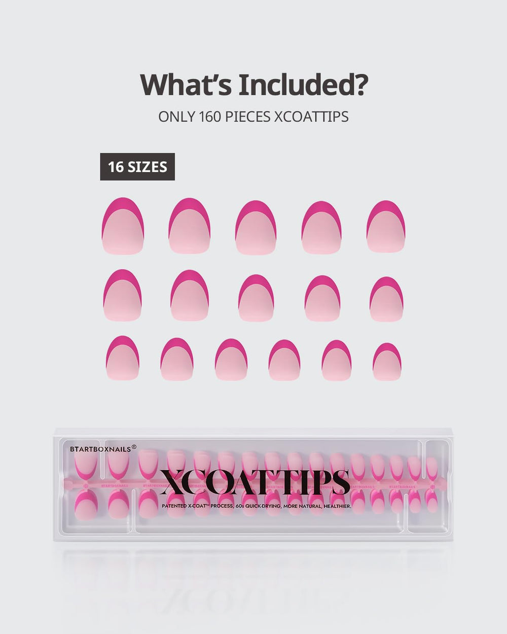 BTArtboxnails XCOATTIPS pose express en 10 minutes, salon à domicile.