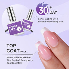 BTArtboxnails XCOATTIPS application rapide avec pinceau intégré