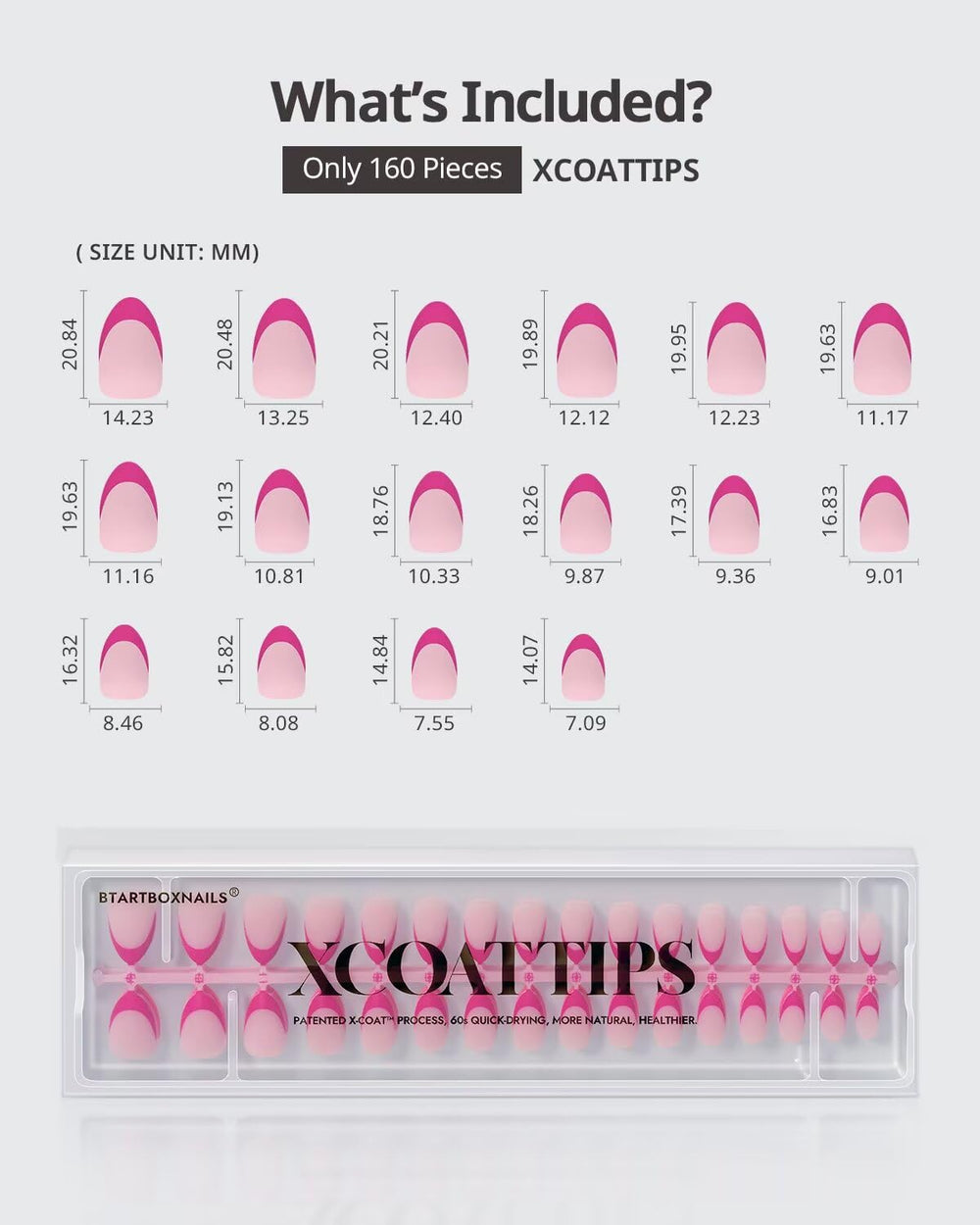 BTArtboxnails XCOATTIPS - contours nets autour du cuticule pour un look pro