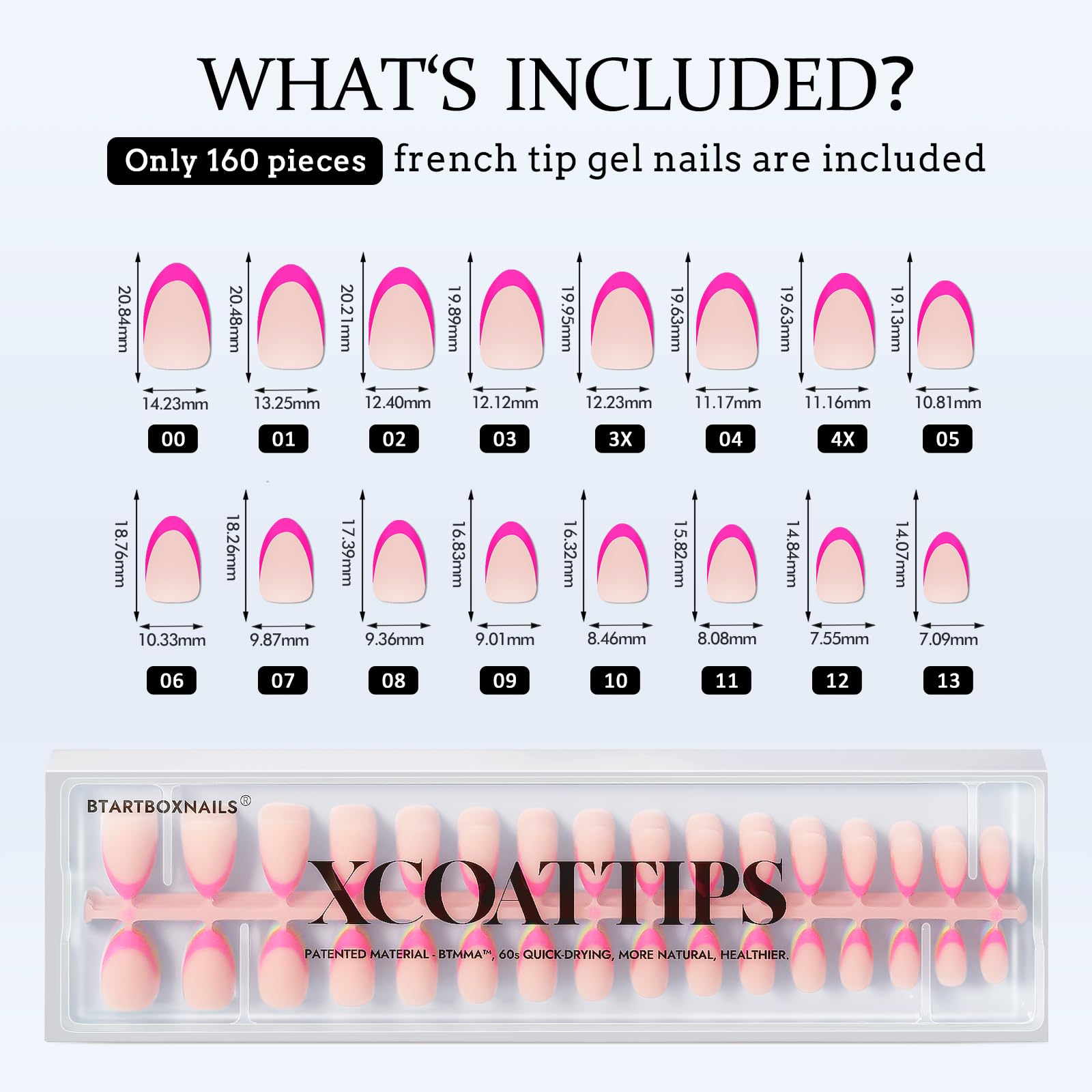 BTArtboxnails XCOATTIPS – extension-maison-20min: pratique et économique.