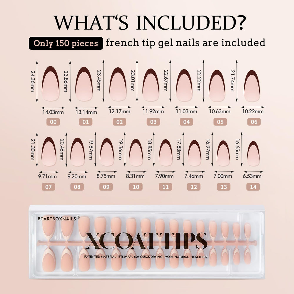 Extensions acryliques faciles à retirer avec BTArtboxnails XCOATTIPS