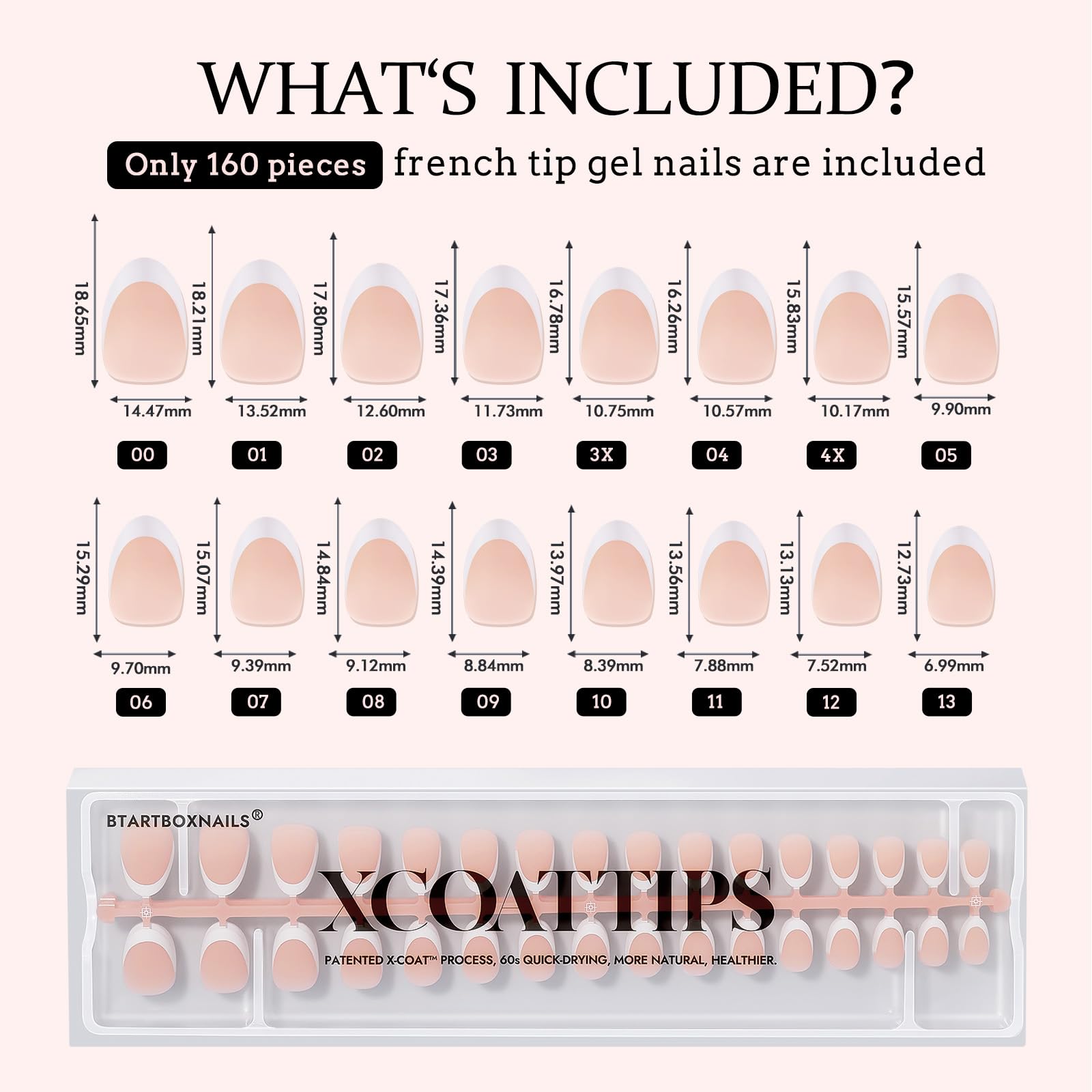 BTARTBOXNAILS XCOATTIPS: pose rapide et naturelle à domicile