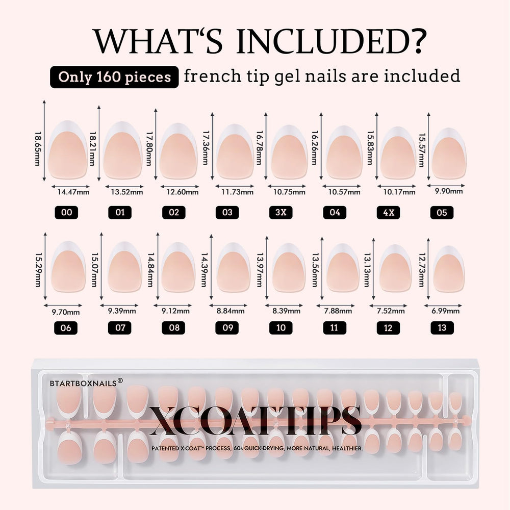 BTARTBOXNAILS XCOATTIPS: pose rapide et naturelle à domicile