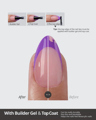 BTArtboxNails XCOATTIPS: effets ombré et œil de chat compatibles avec X-COAT