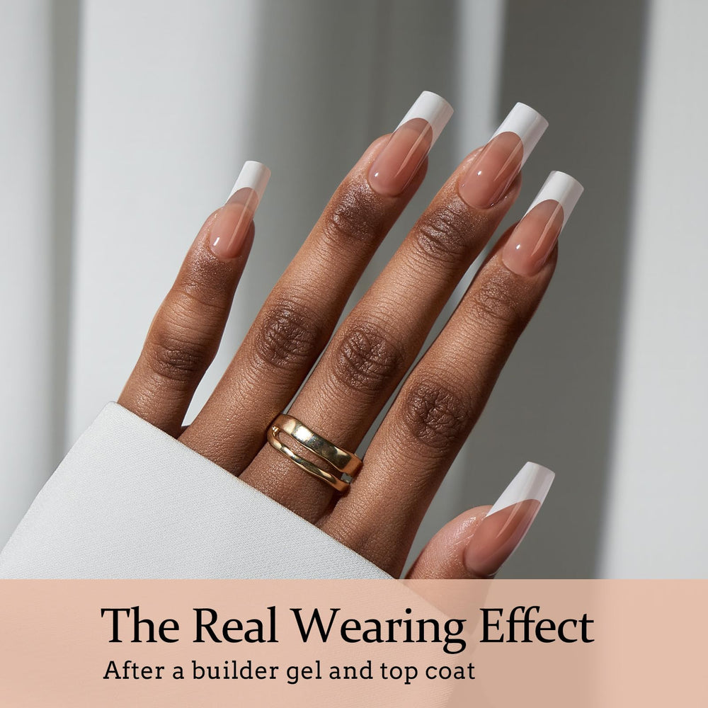 BTArtboxnails XCOATTIPS: ongles gel format french-tip, contours précis du cuticule.