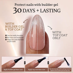 BTArtboxnails XCOATTIPS Soft Gel Ongles Naturels - flexibles et faciles à porter.
