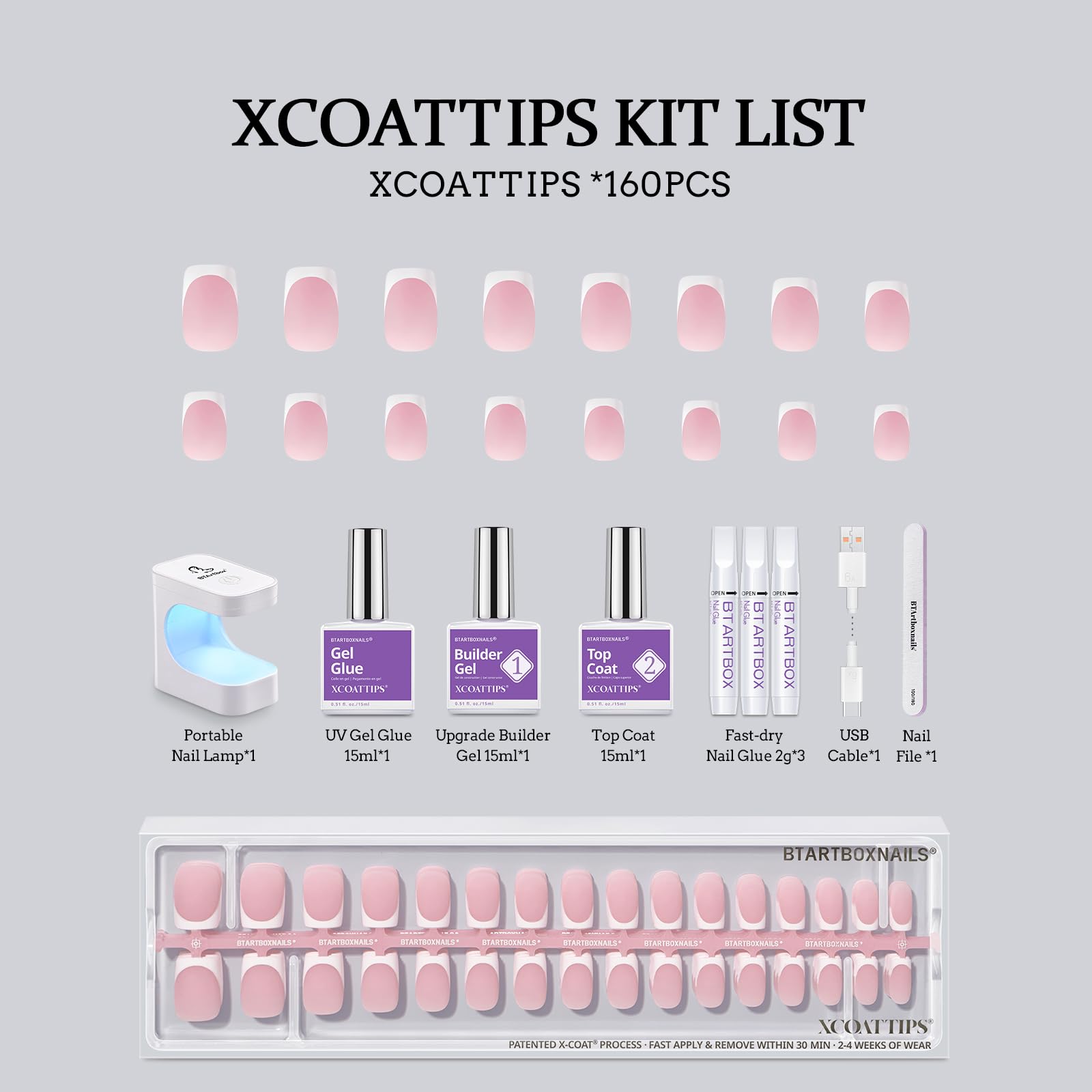 BTArtboxnails XCOATTIPS top coat protège et renforce les ongles