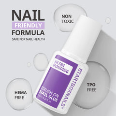 BTArtboxnais adhésion standard salon, tenue longue durée pour les ongles.