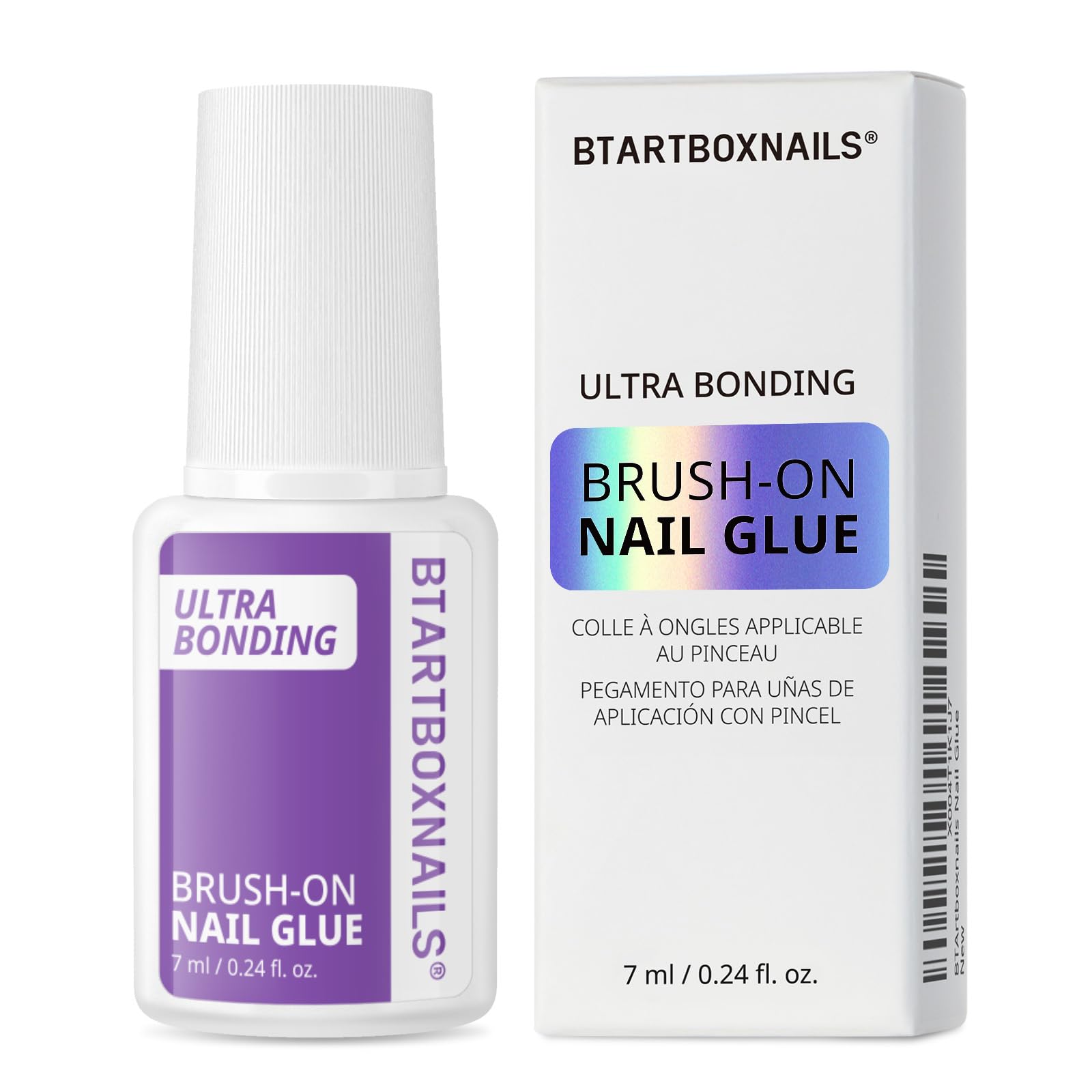 BTArtboxnais colle pinceau offre une adhérence précise pour ongles collés durablement.